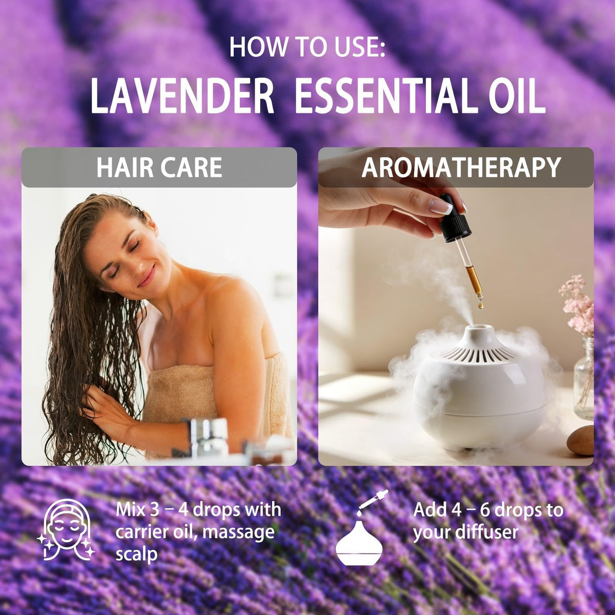 Chamomile and Lavender Essential Oil 4 Fl Oz M3852