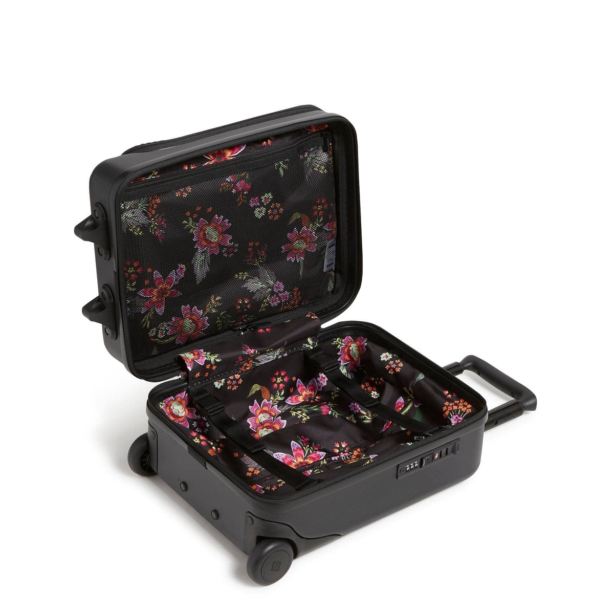 Black Hardside Underseat Rolling Suitcase Z7587