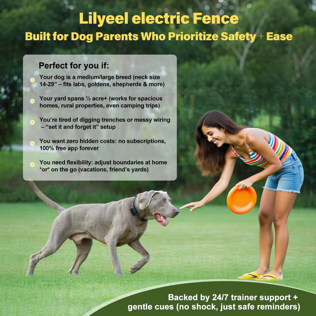 Wireless Dog Collar Fence System with Remote Training U4137