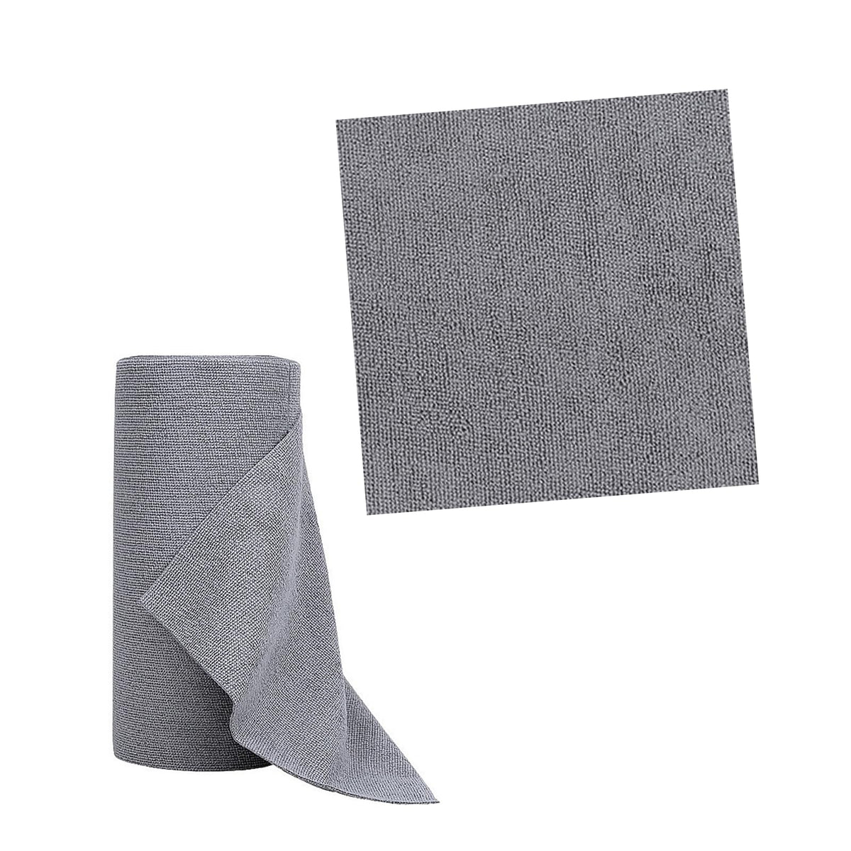 20 PCS Gray Microfiber Cleaning Cloth Roll B82879