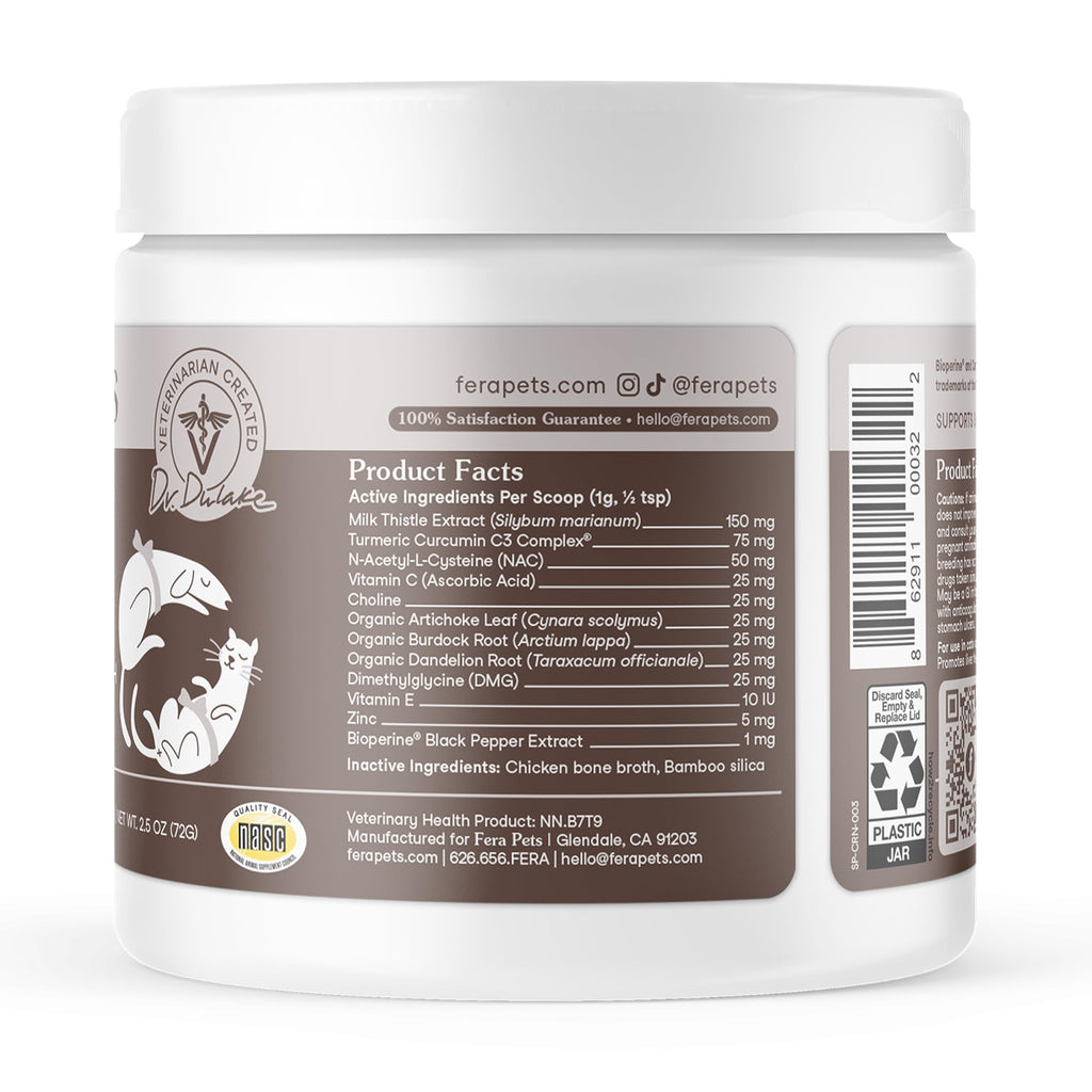 Cat & Dog Liver Supplement Powder with Milk Thistle F30693