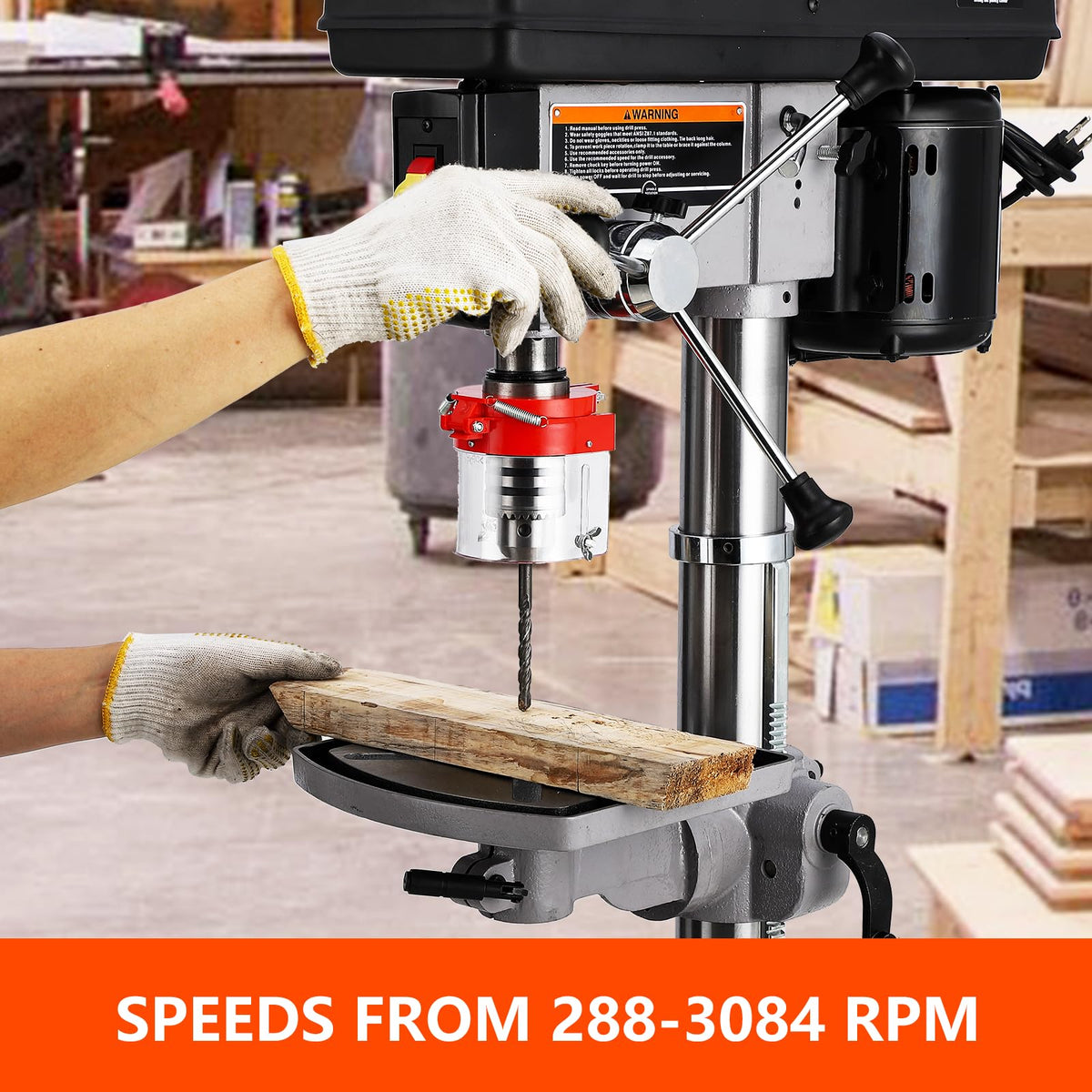 13 in 7.5 Amp Variable Speed Cast Iron Drill Press B90480