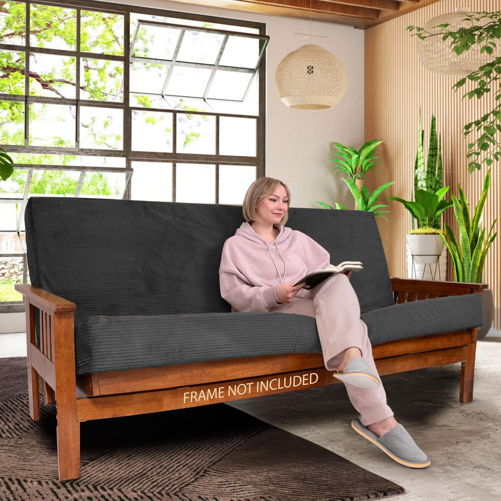6-Inch Memory Foam Futon Mattress with Removable Cover D532077