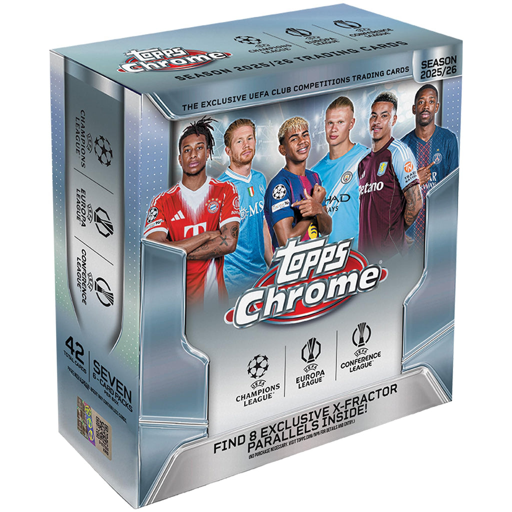 Topps Chrome UEFA Club Competitions Soccer Mega Box Z361179