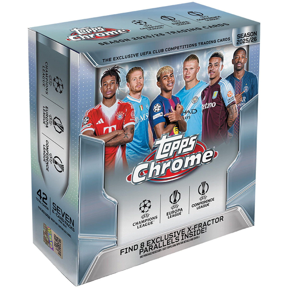 Topps Chrome UEFA Club Competitions Soccer Mega Box Z361179