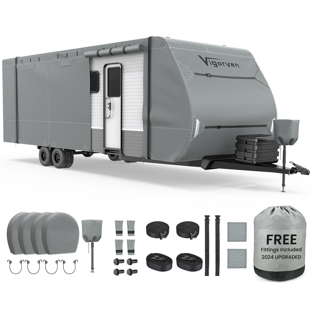 30-33FT Water-Resistant Travel Trailer RV Cover S3723