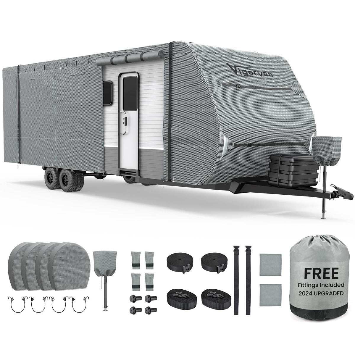 30-33FT Water-Resistant Travel Trailer RV Cover S3723