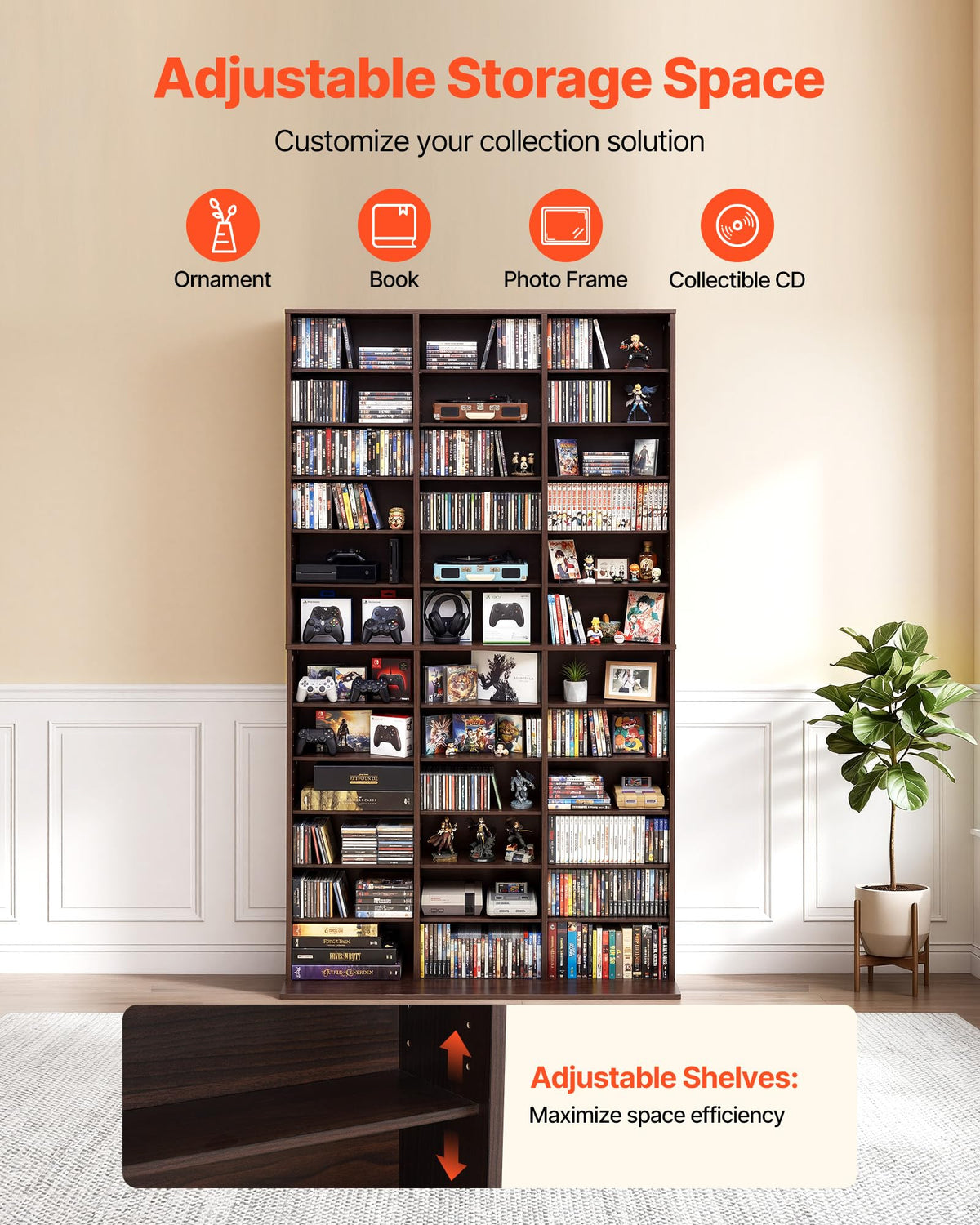 12-Tier Media Storage Cabinet R516