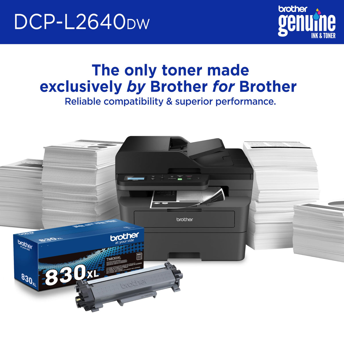 Wireless Compact Monochrome Multi-Function Printer G8896
