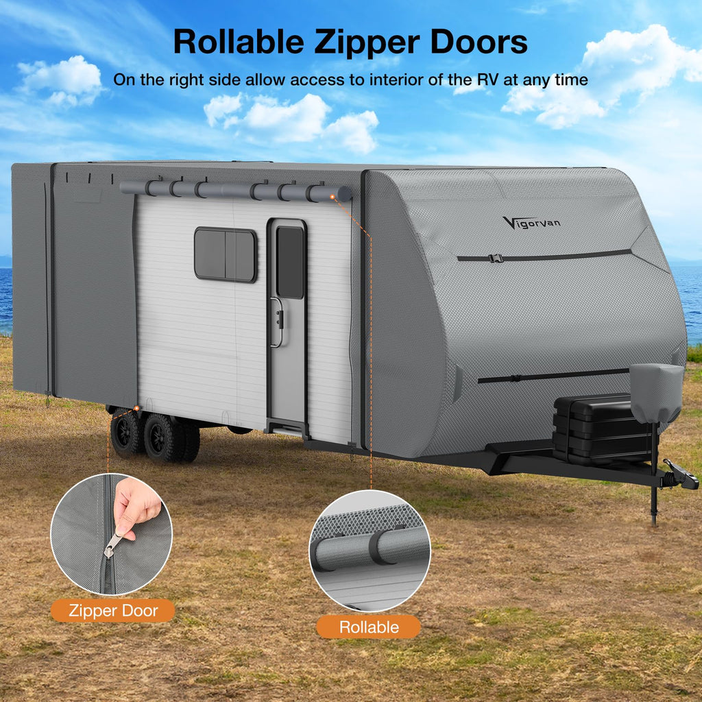 30-33FT Water-Resistant Travel Trailer RV Cover S3723