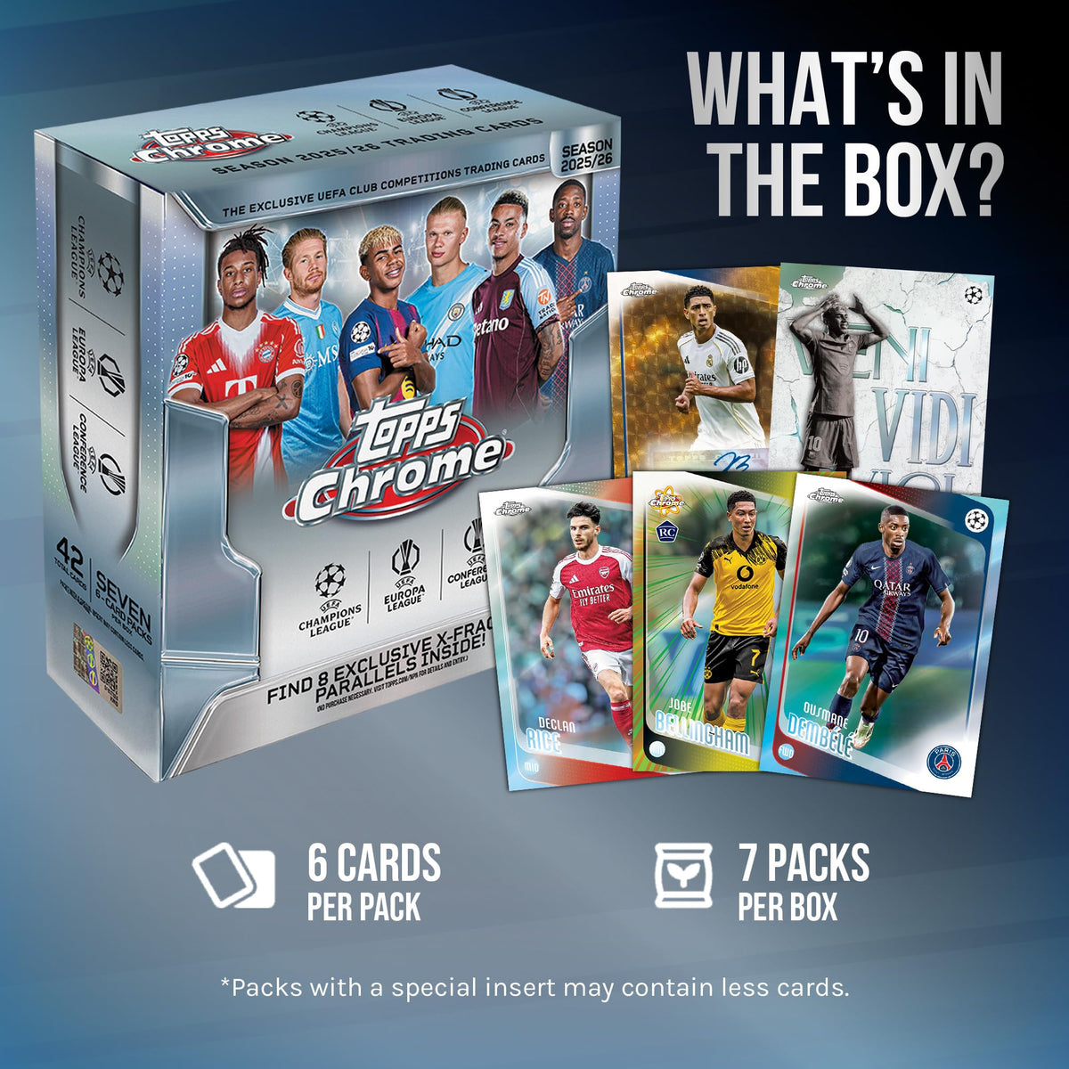 Topps Chrome UEFA Club Competitions Soccer Mega Box Z361179