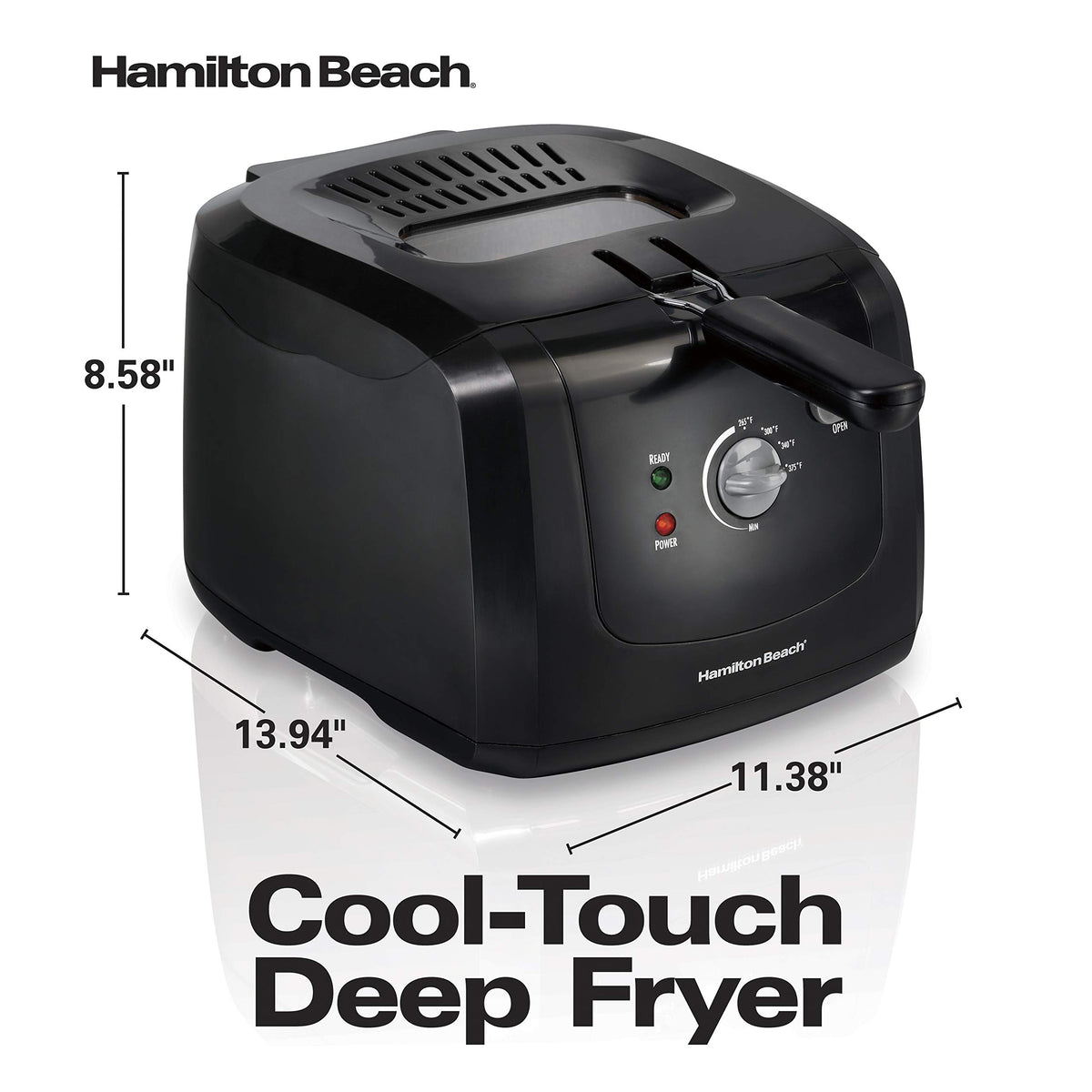 Cool Touch Electric Deep Fryer with Basket V117
