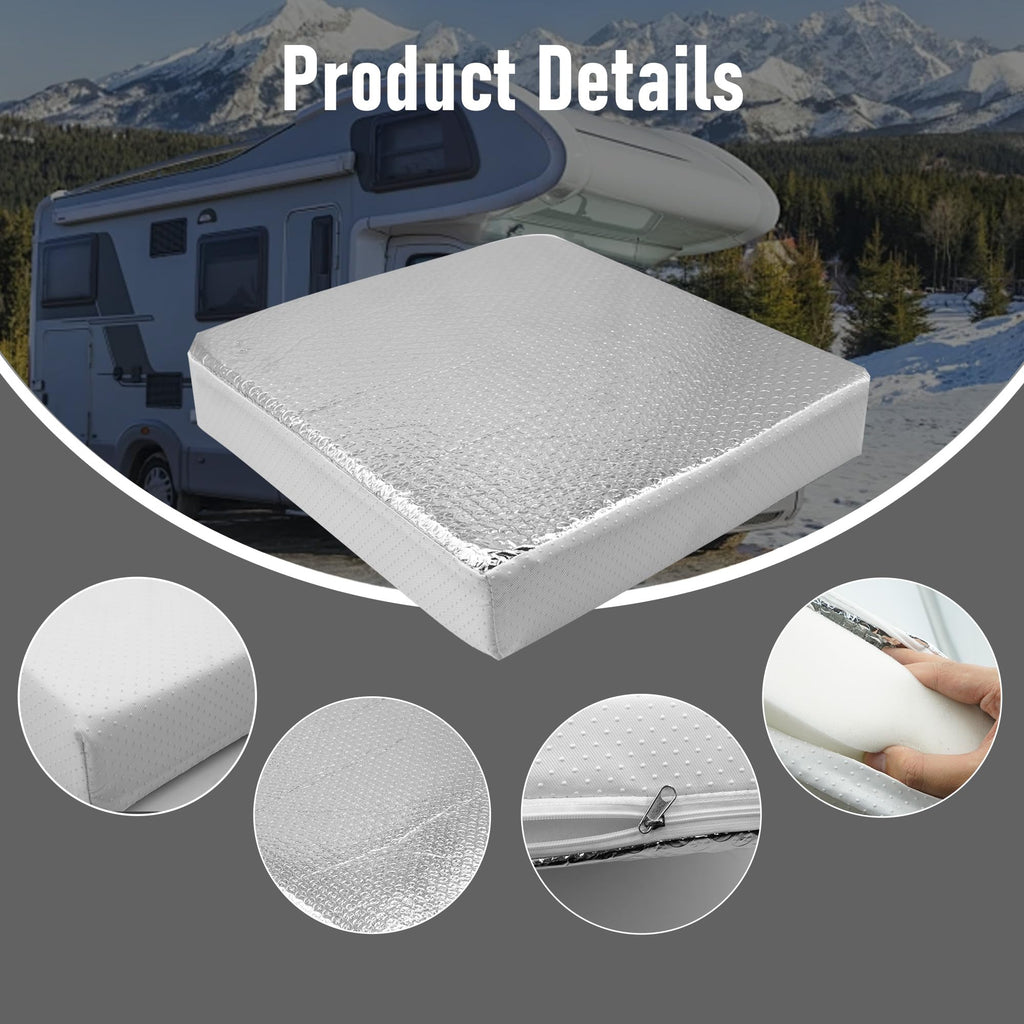 14″x14″x3″ RV Vent Insulator with Reflective Surface H141