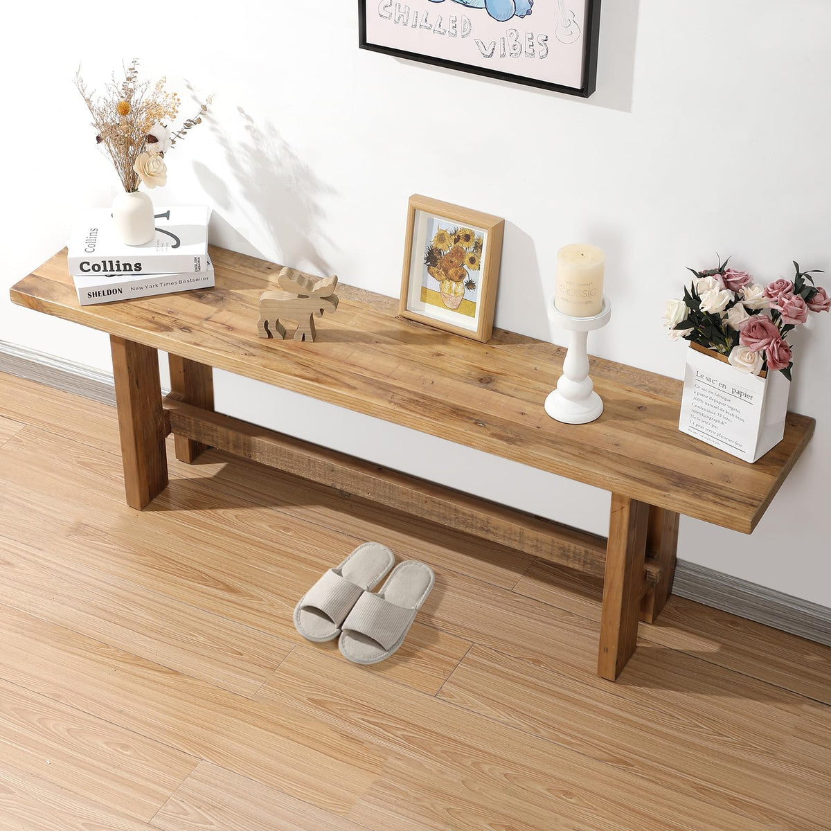 Solid Wood Bench Y501