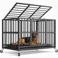 48 Inch Heavy Duty Black Dog Crate O735857