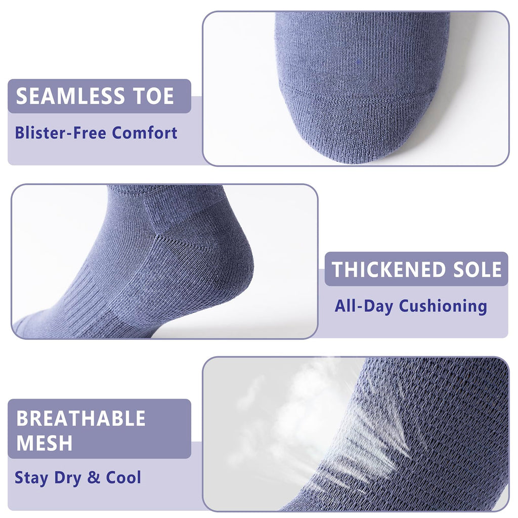 Viscose from Bamboo Crew Socks, 3 Pairs Q534