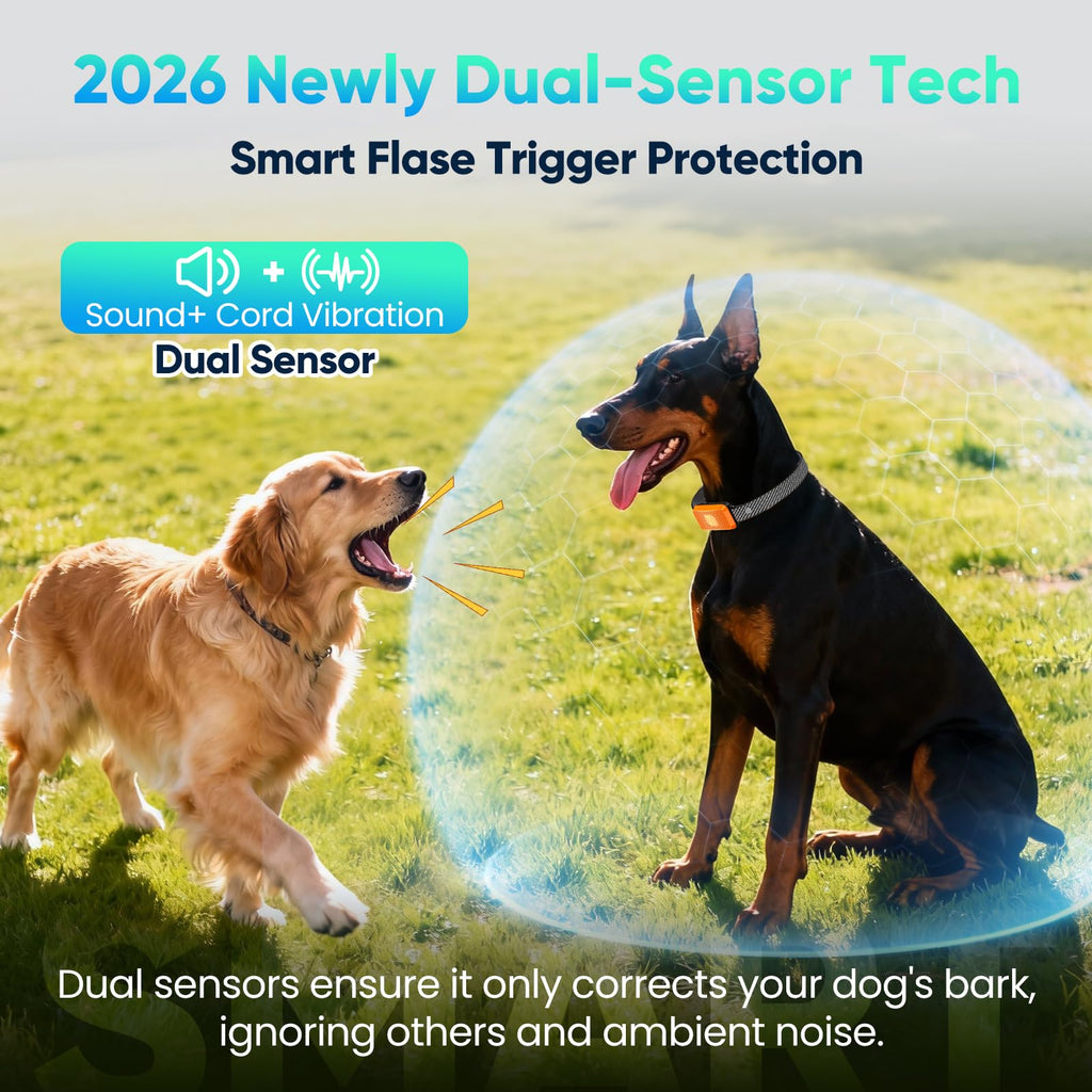 Dog Bark Collar with 7 Sensitivity, 3 Modes W226195