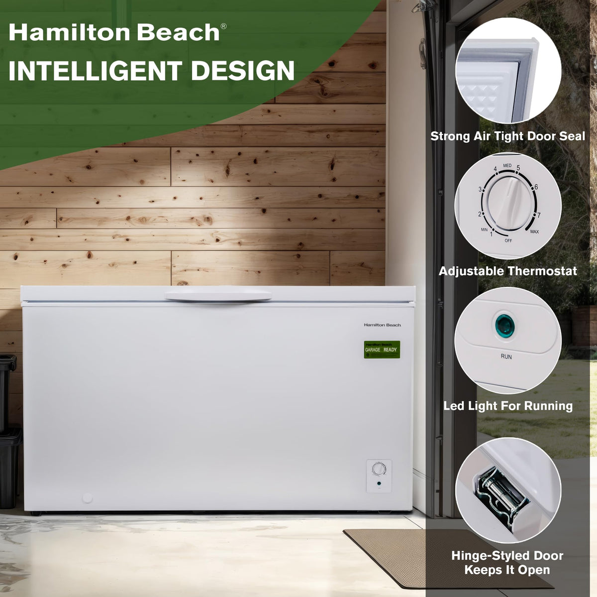 White 14 cu ft Chest Freezer D842
