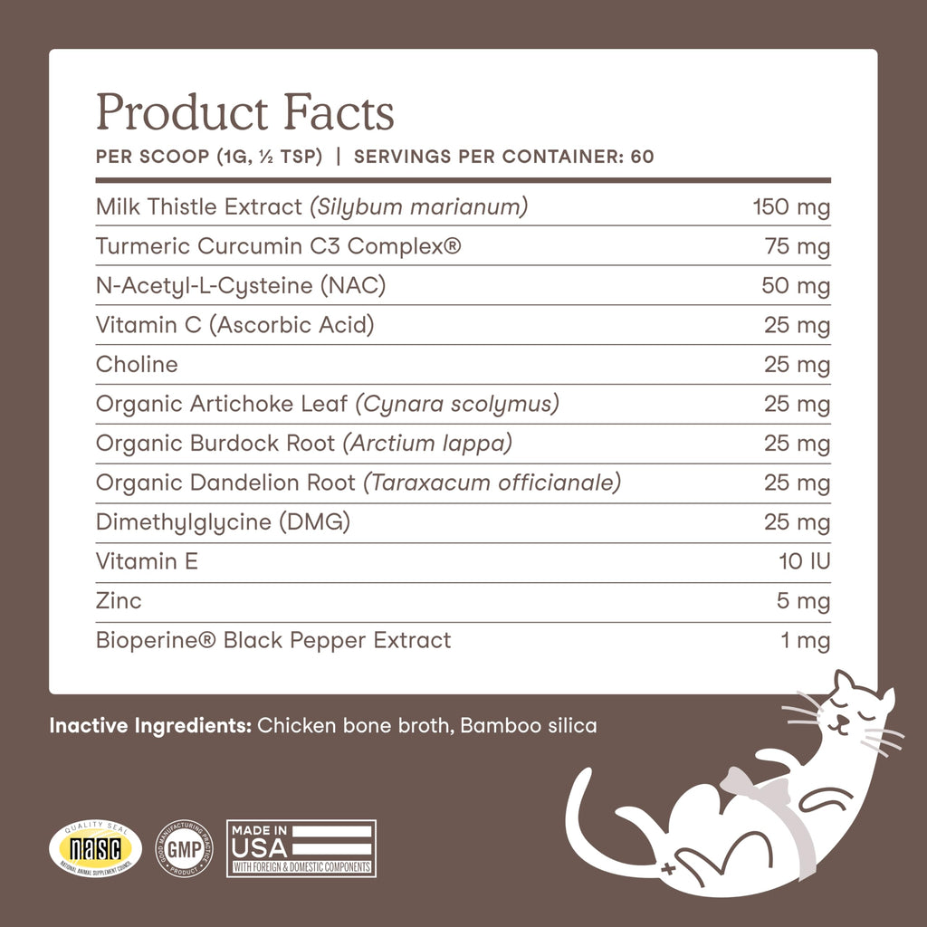 Cat & Dog Liver Supplement Powder with Milk Thistle F30693