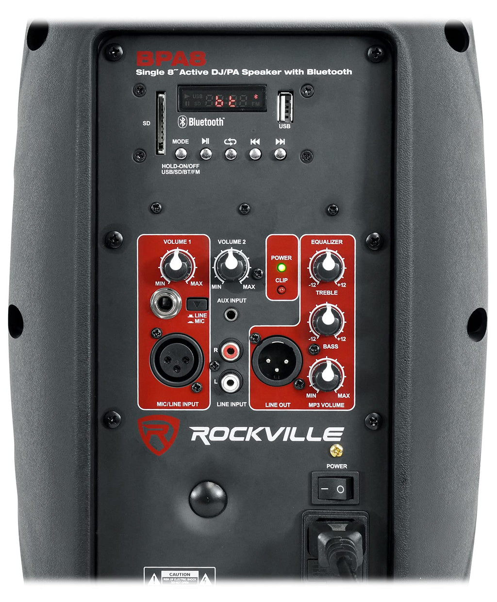 8" Powered PA Speaker with Bluetooth T22280