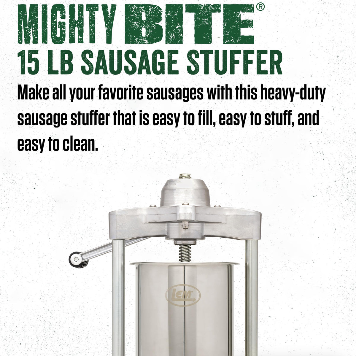 #32 Meat Grinder & 15 LB Sausage Stuffer Y747