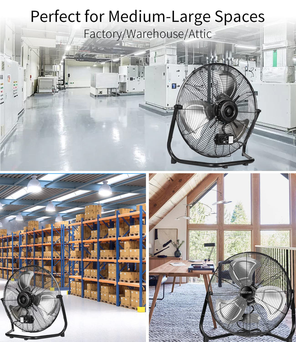 20 Inch Heavy Duty High Velocity Metal Floor Fan G290167