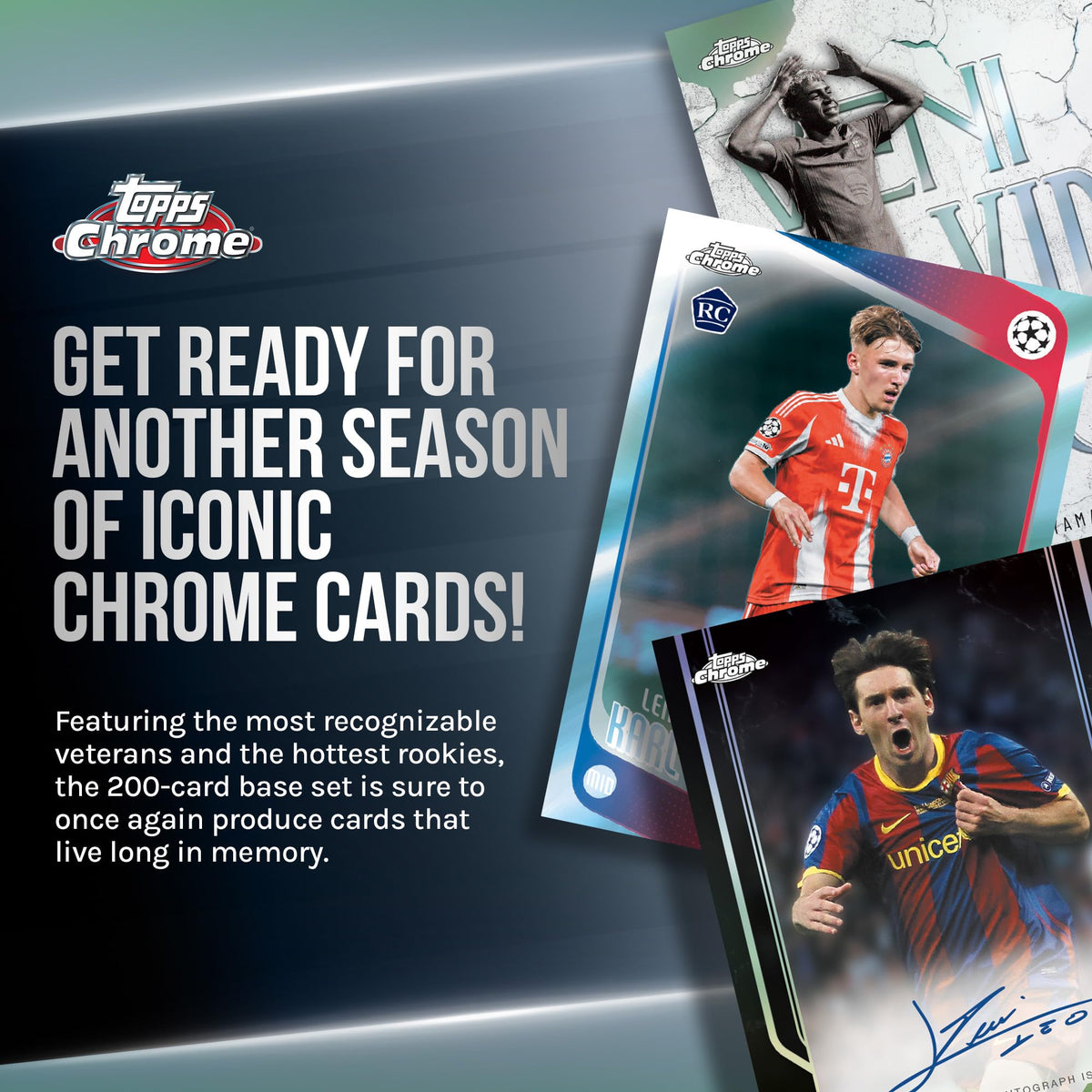 Topps Chrome UEFA Club Competitions Soccer Mega Box Z361179