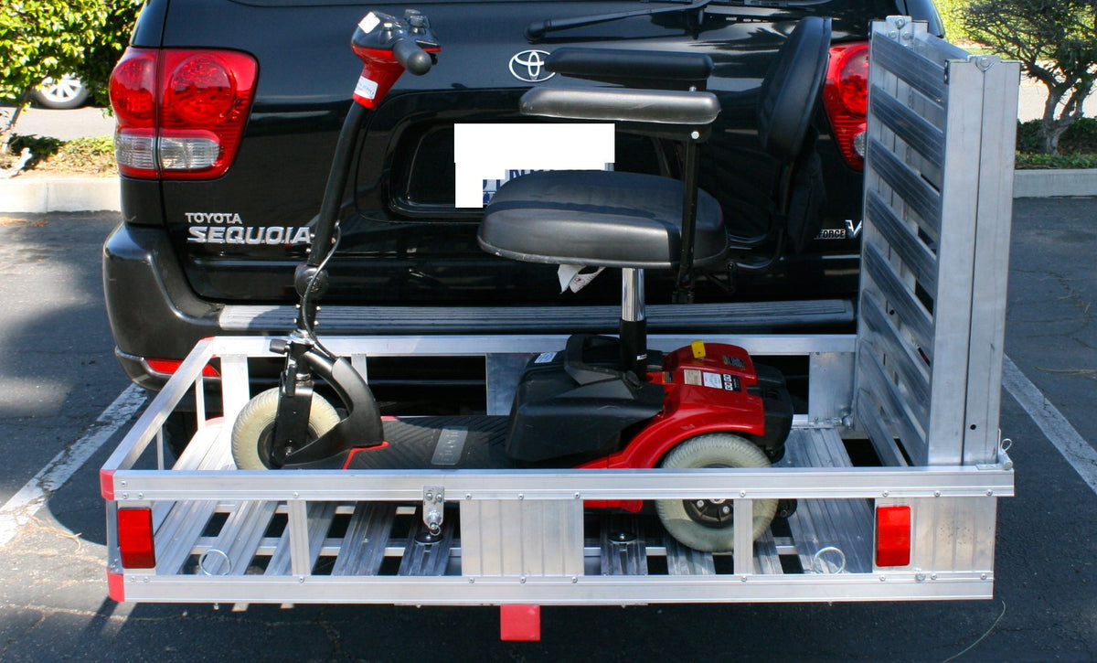 Aluminum Hitch Mount Wheelchair Carrier with Folding Ramp C699723