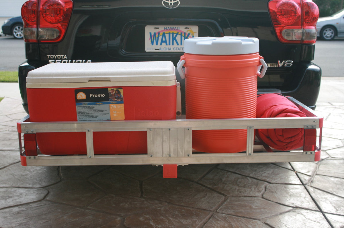 Aluminum Hitch Cargo Carrier with High Side Rails X34434