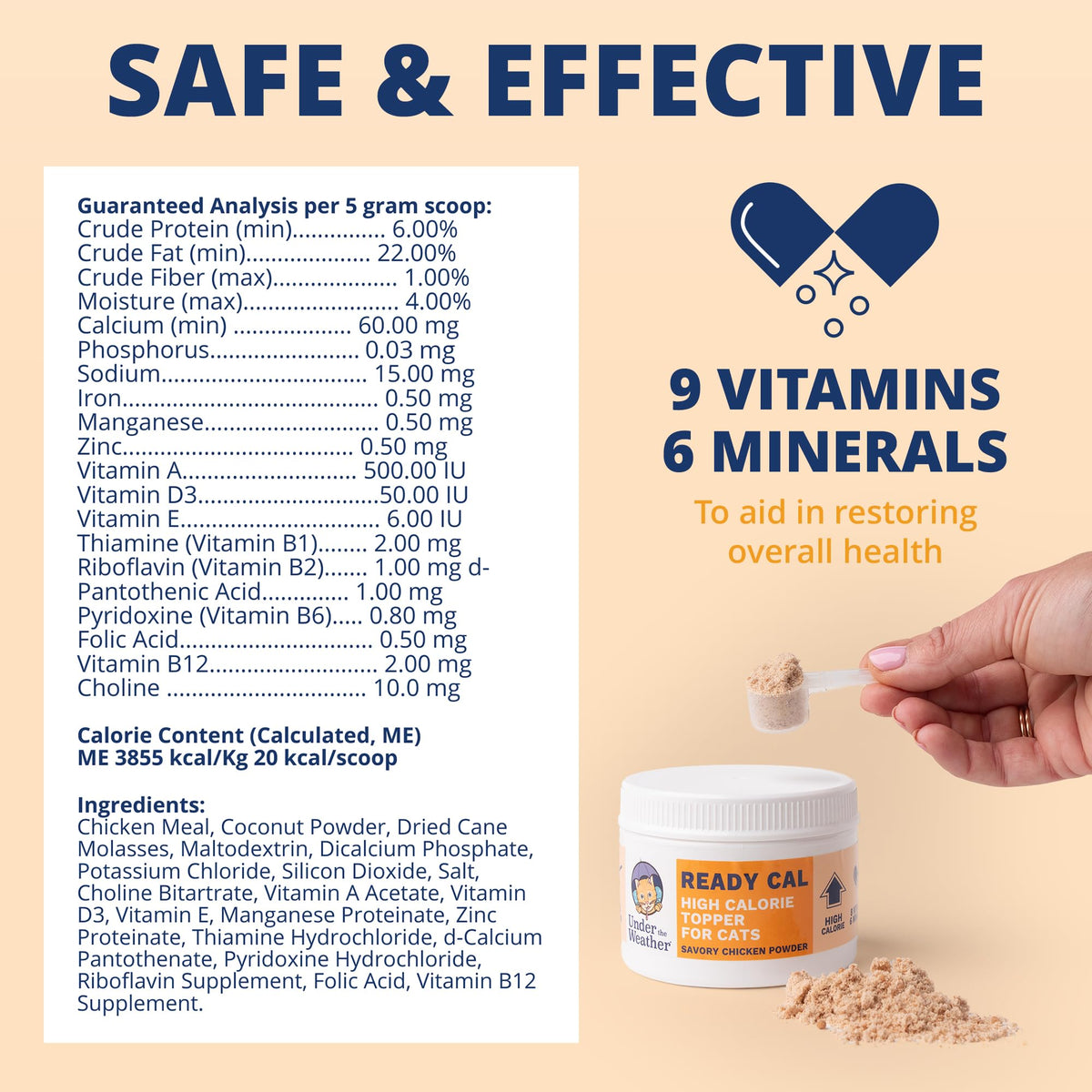 Chicken Flavor High-Calorie Cat Supplement Powder T187