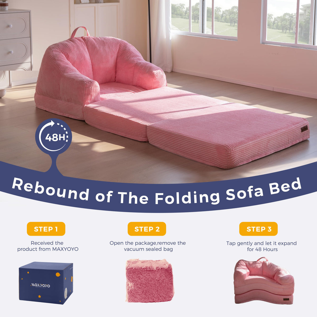 Folding Sofa Bed with Backrest E85354