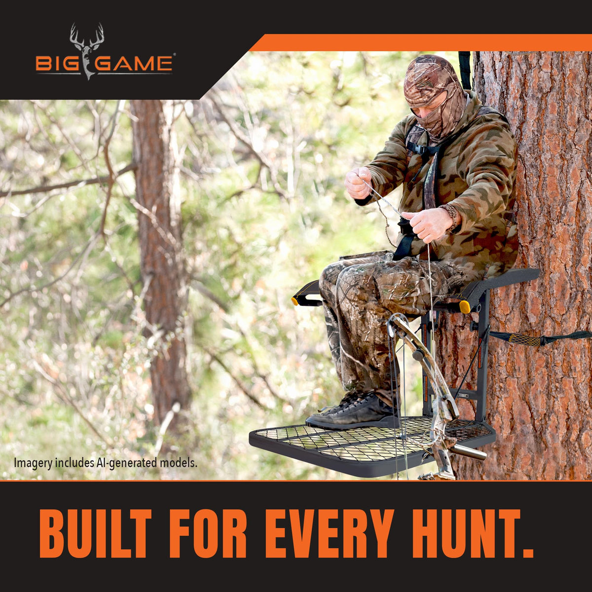 1-Person Hang-On Treestand with Seat W35107
