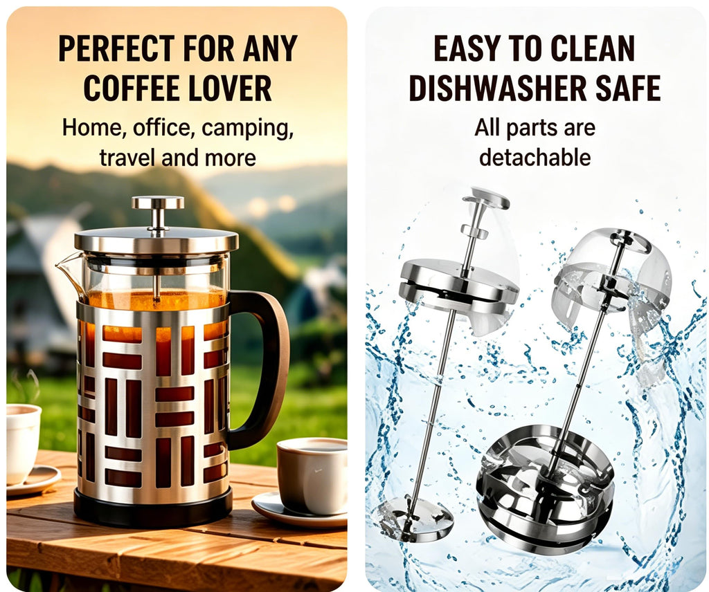 34 oz Brushed Stainless French Press R112