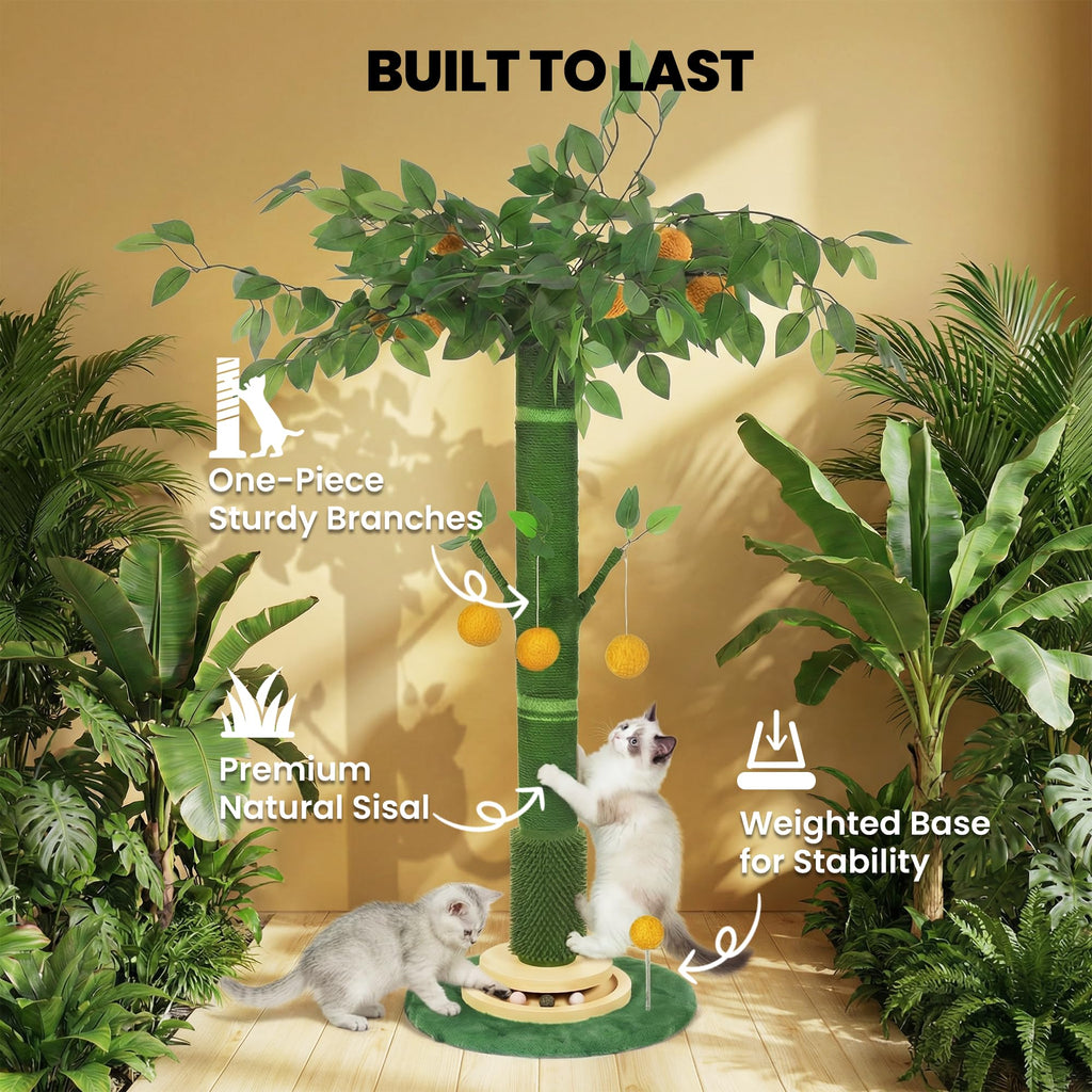 46" Extra Tall Sisal Rope Cat Scratching Post V41434