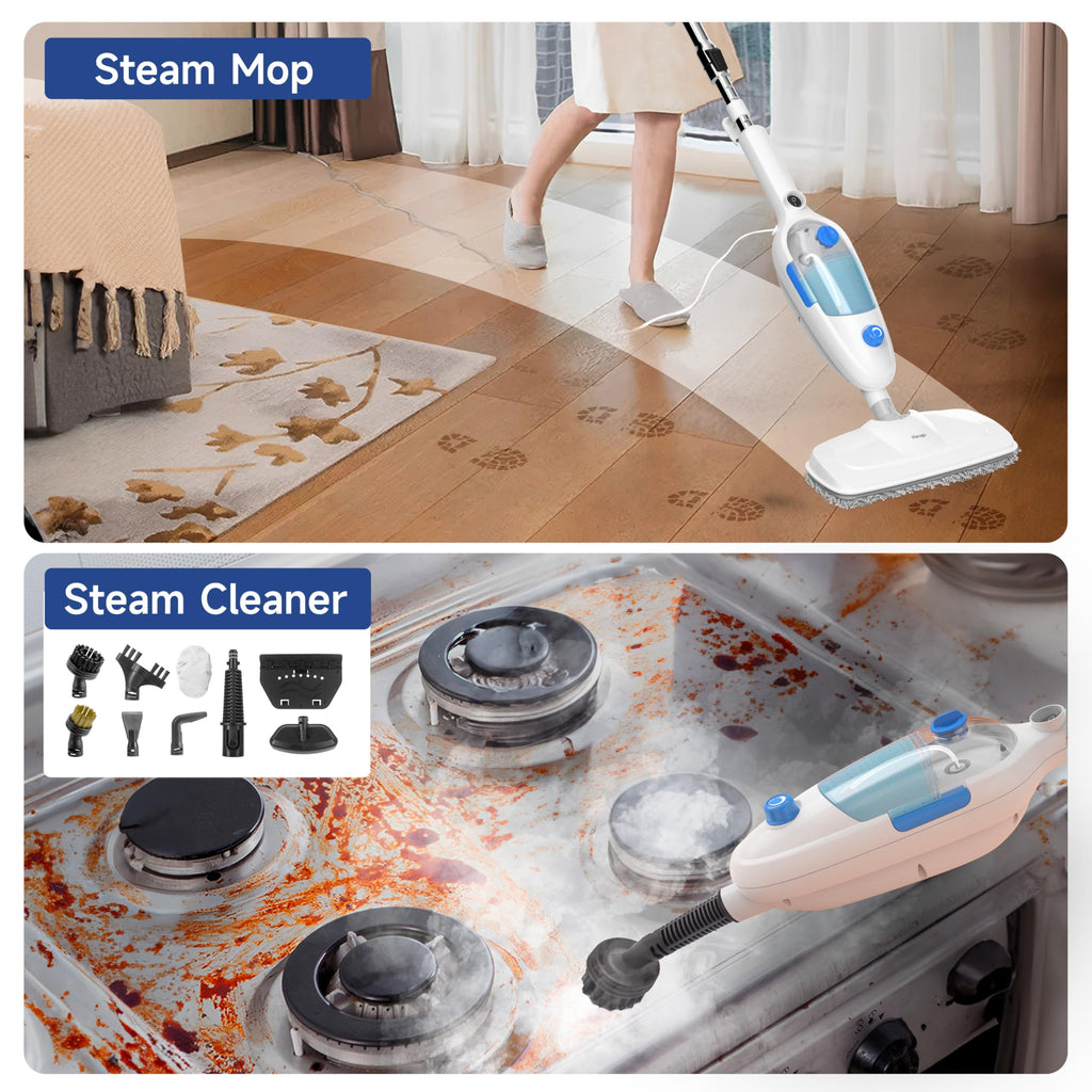 10in1 Handheld Steam Mop with 2 pad S679