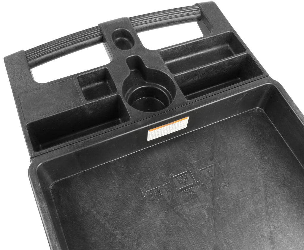 Heavy Duty 2-Shelf Polypropylene Utility Cart 500 lb Capacity D178888