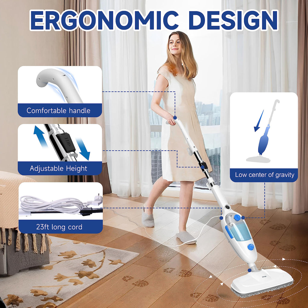 10in1 Handheld Steam Mop with 2 pad S679