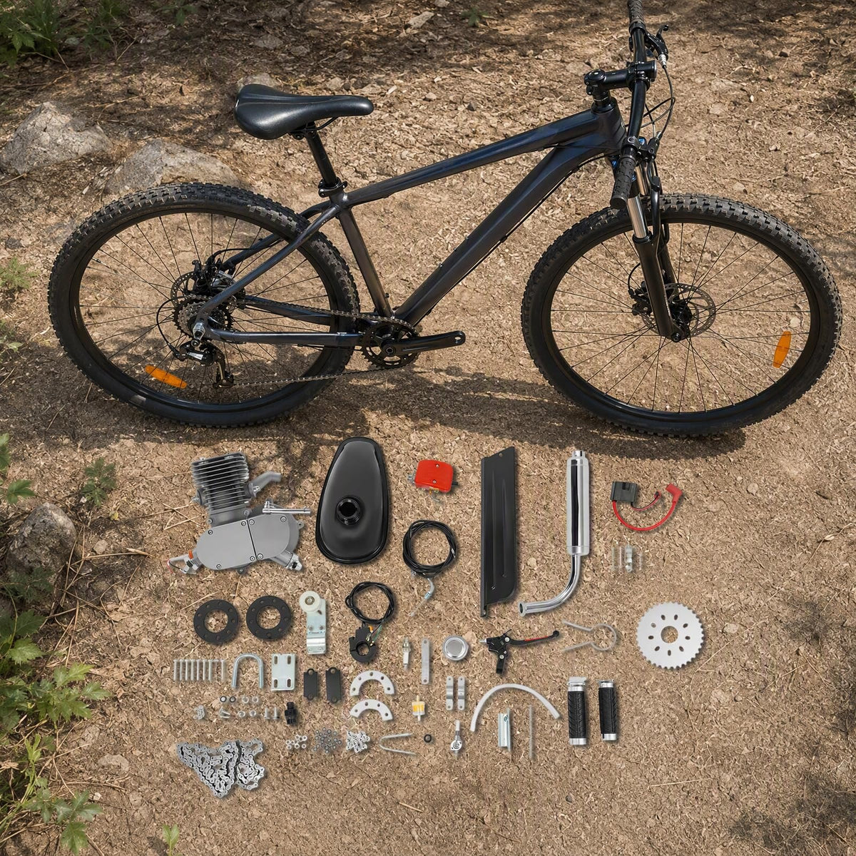 2 Stroke 100CC Bicycle Engine Kit with 36 Tooth Sprocket I845674