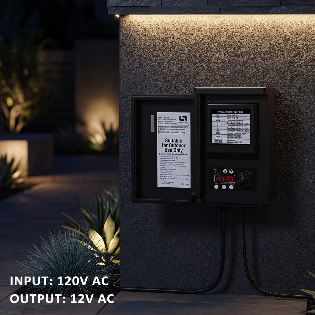 200W Low Voltage Landscape Transformer B38830