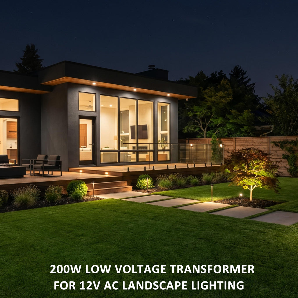 200W Low Voltage Landscape Transformer B38830