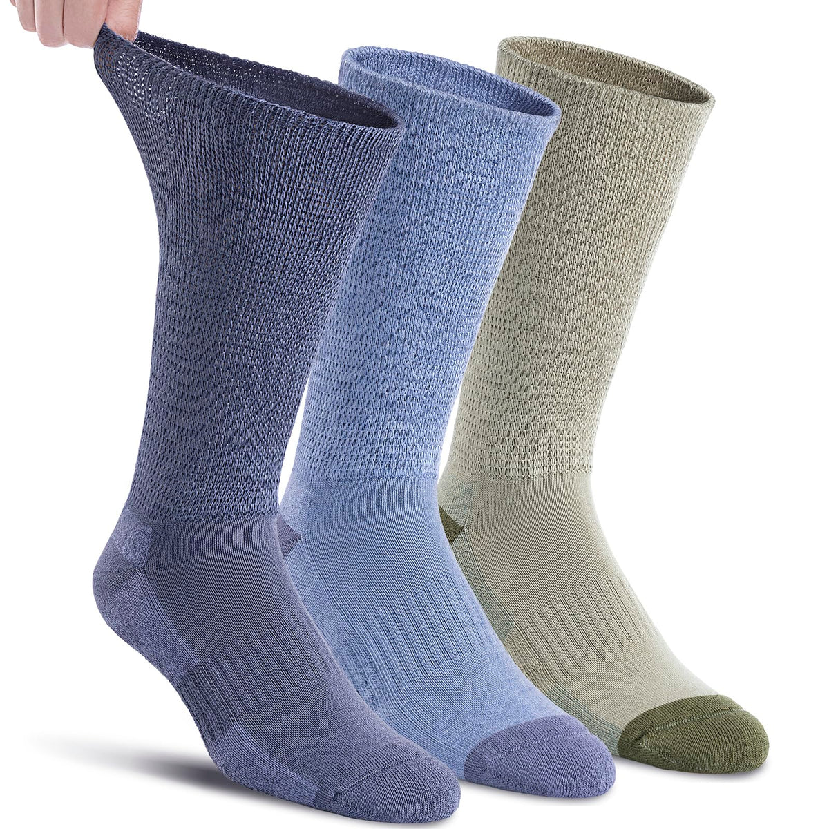 Viscose from Bamboo Crew Socks, 3 Pairs Q534