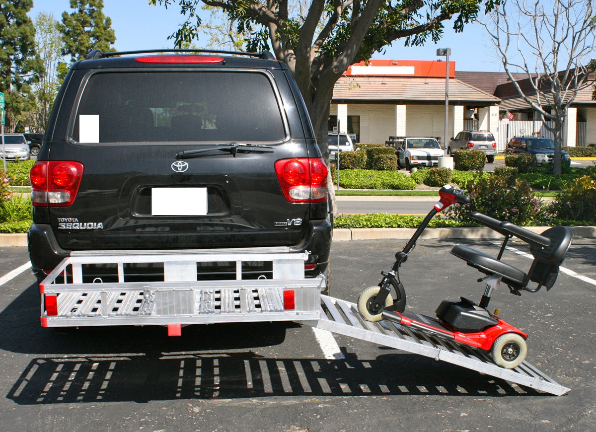 Aluminum Hitch Mount Wheelchair Carrier with Folding Ramp C699723